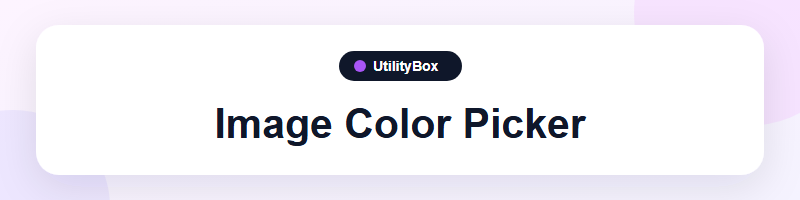 UtilityBox Image Color Picker